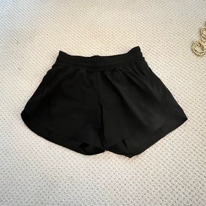 Lululemon Track That High Rise Lined Short 5” - Black